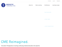 Tablet Screenshot of innovativetherapeutics.org